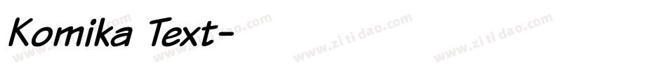 Komika Text字体转换